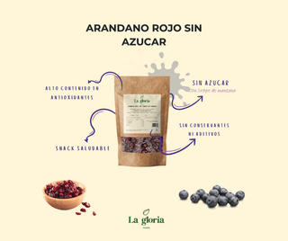 Arándanos rojos con sirope de manzana 125gr