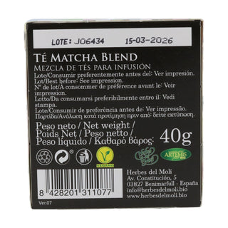 Té Matcha Blend Infusión Eco 40gr (20 bolsitas infusoras)